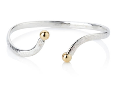 Adjustable 9ct Silver Bangle