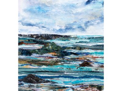 Moonlit Cove 1 Print - Tranquil Seascape Art