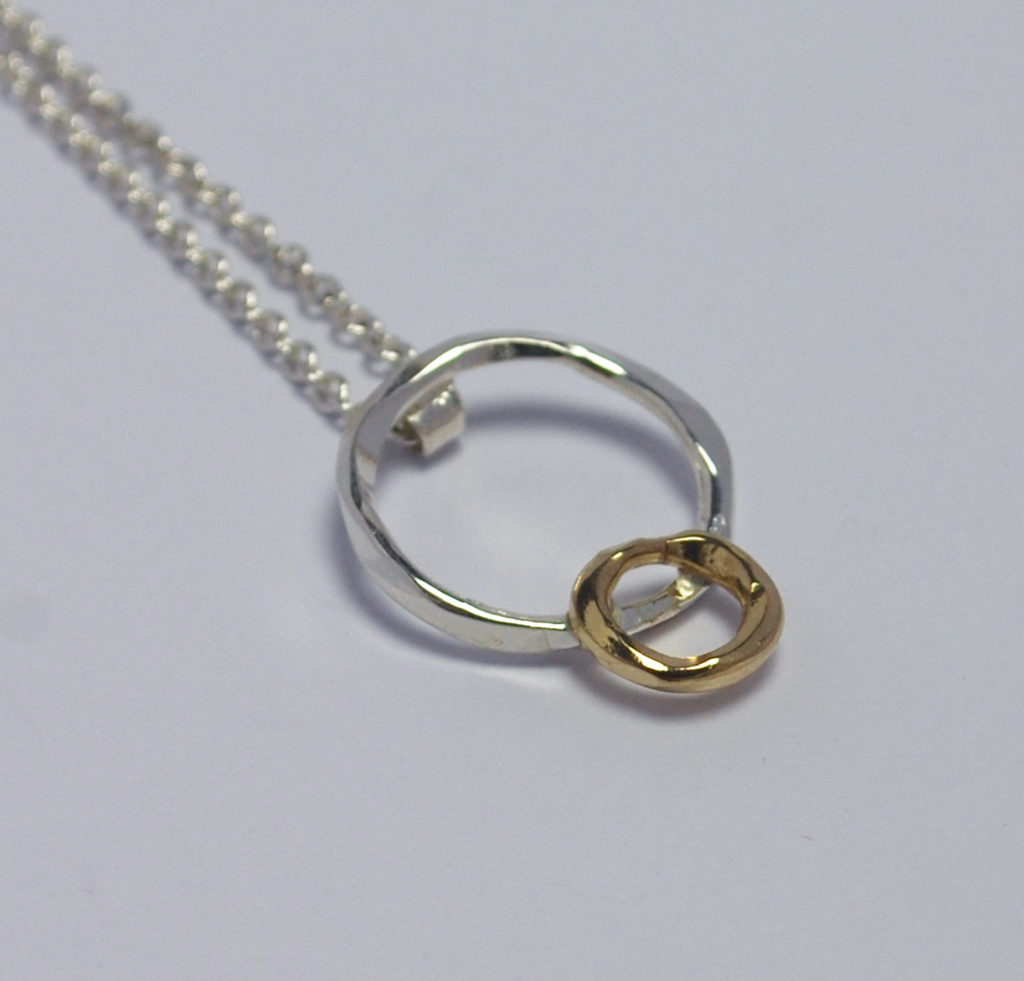 circle on circle pendant