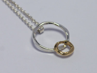 circle on circle pendant