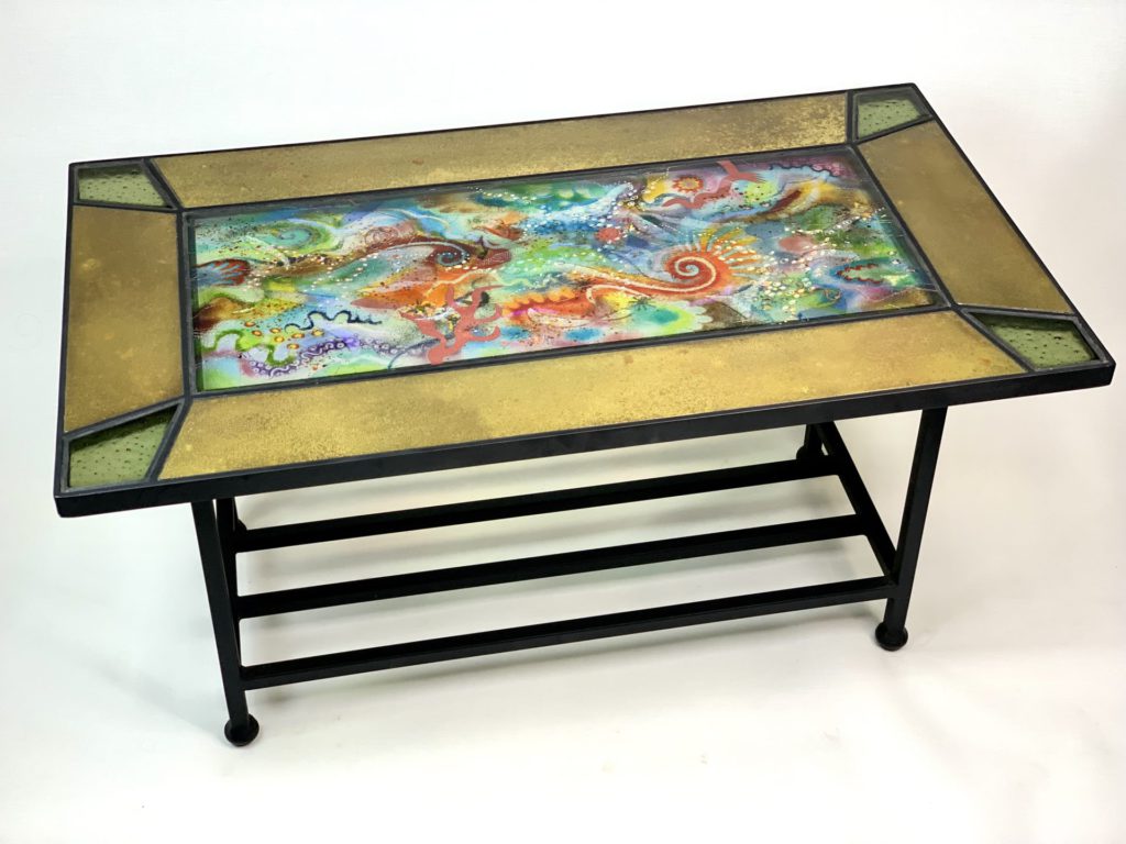 Primordial Soup Coffee Table Med. Brass Kite