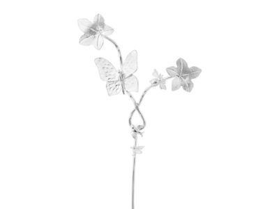 SILVER SCULPTURE BUTTERFLYS