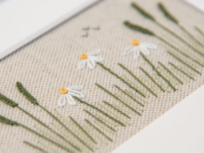 Simple Daisy Border Embroidery Kit - Jo Butcher