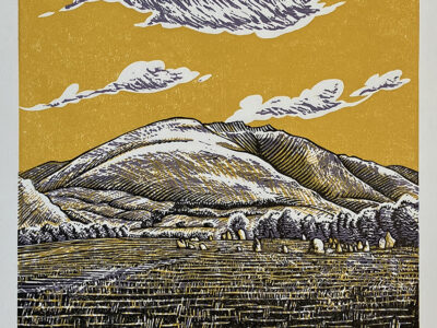 Blencathra - original linoprint