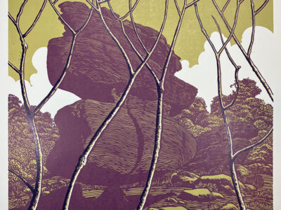 Brimham Autumn - linoprint