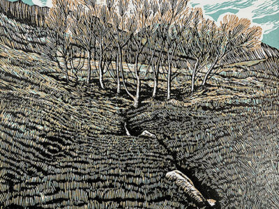Glen Nevis Afternoon - linoprint