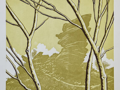Brimham - original linoprint