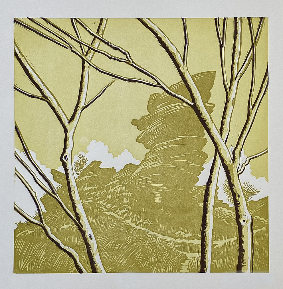 Brimham – original linoprint