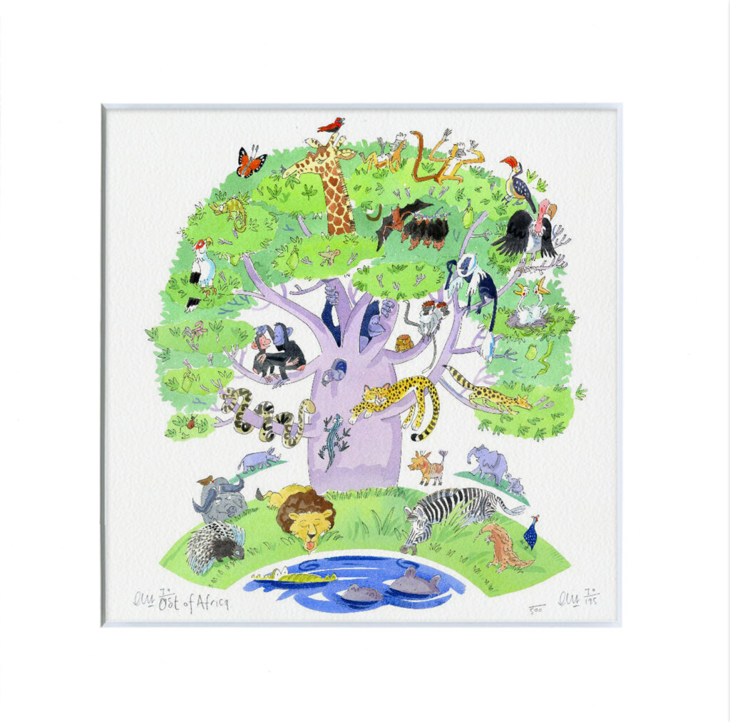 Out of Africa limited edition print
