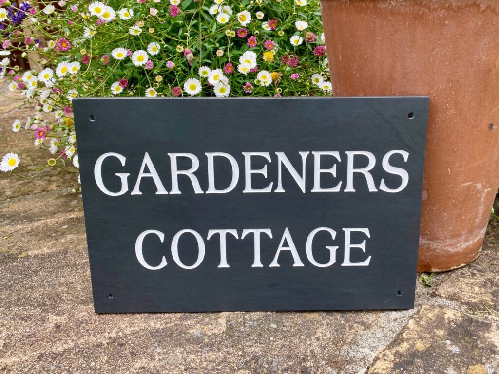 Slate House Sign