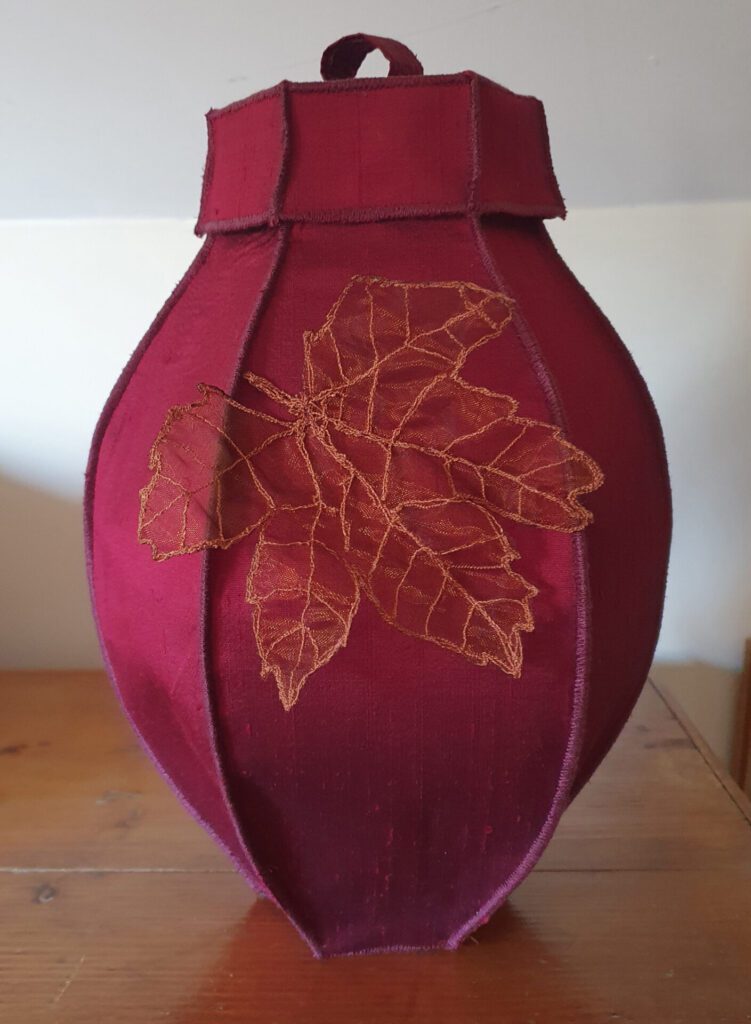 Taking Silk – decorative silk vessel
