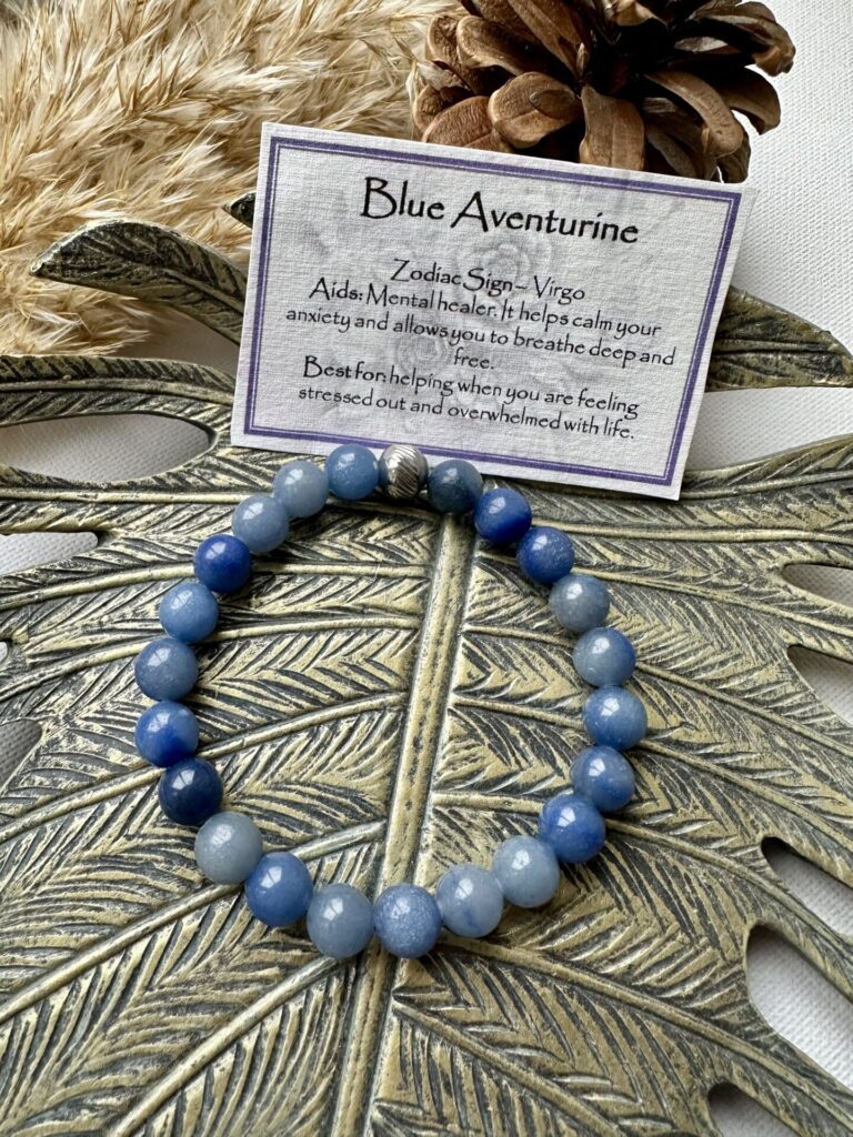 Blue Aventurine – Elasticated Bracelet