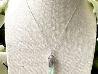 Fluorite - Hex Pendant (Chain)