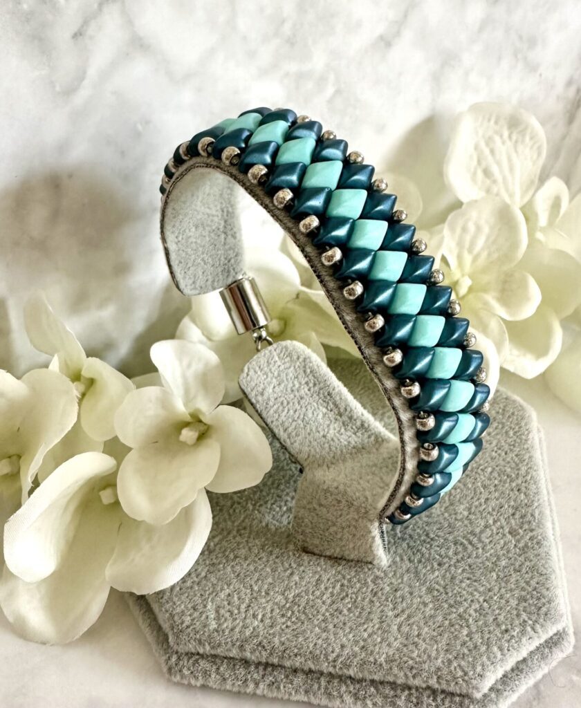 GemDuo Bracelet – Petrol Blue & Mint Green