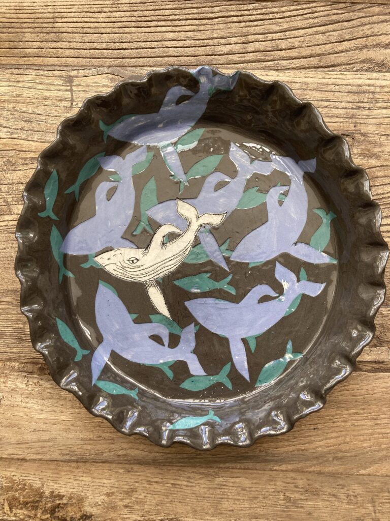Blue Whale Large Dish