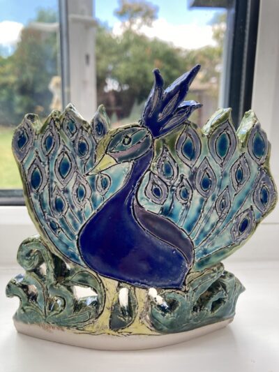 colourful peacock