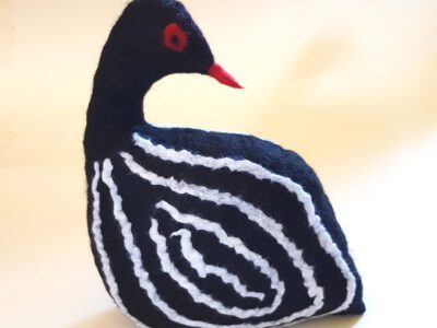 My Africa - handmade felt decorative bird
