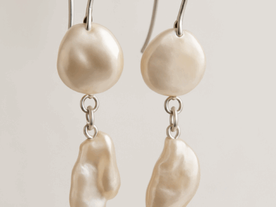 Multi-drop pearl earrings