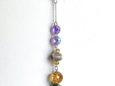 Handmade Beaded Suncatcher - Bee (Orange)