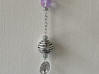 Handmade Beaded Suncatcher - Hare and Moon