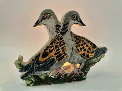 Two Turtle Doves Candle Holder