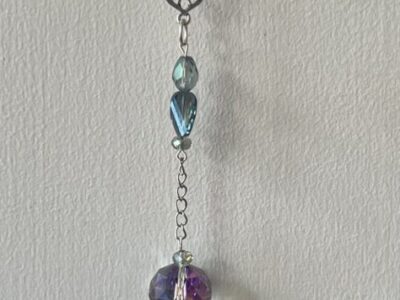 Handmade Beaded Suncatcher - Peacock