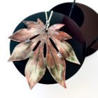 Porcelain Leaf Pendant By Sonya Wilkins Ceramics (real leaf imprint)