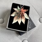 Porcelain Maple Leaf Pendant (Aconitifolium Leaf Small) By Sonya Wilkins Ceramics