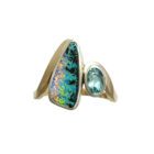 boulder opal ring