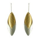 two tone earrings