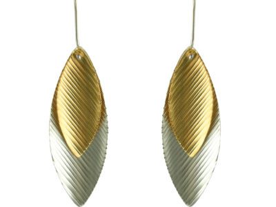 two tone earrings