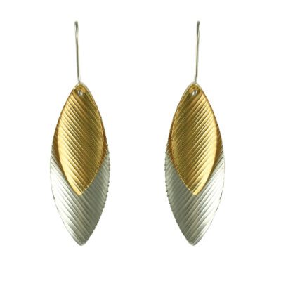 two tone earrings