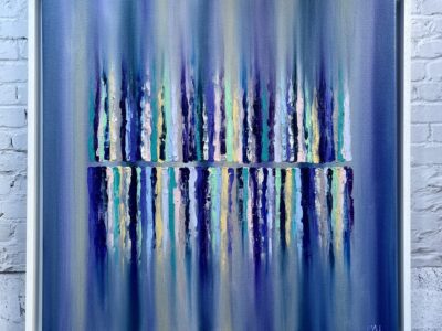 Vertical Abstract-Violet