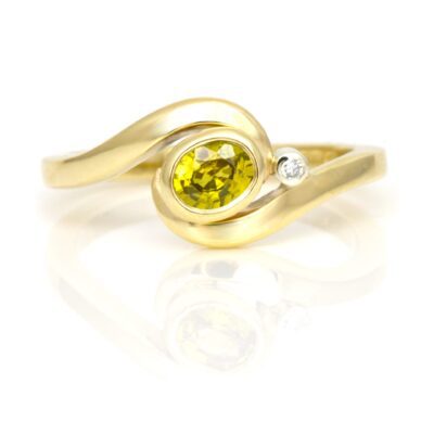 yellow sapphire ring