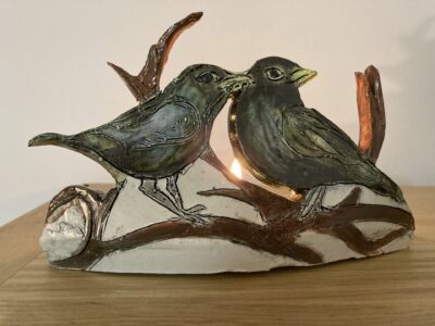 Two Blackbirds Candle holder