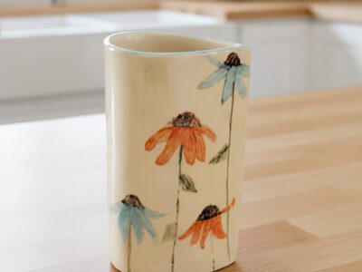 'Sunshine Showers' vase - handmade ceramic