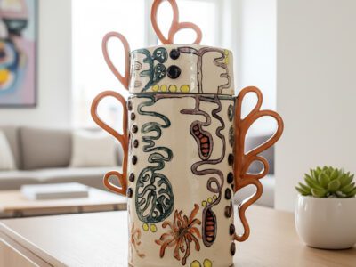 'Wonderland' Lidded Jar - handmade ceramic