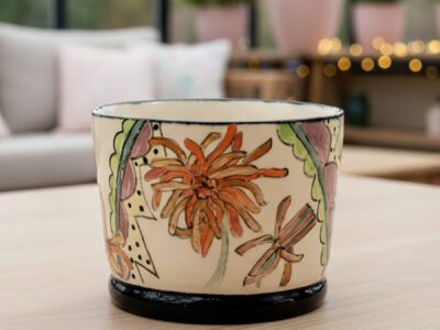 'GardenParty' bowl vase - handmade ceramic