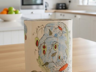 'Seeds of Hope' vase - handmade ceramic