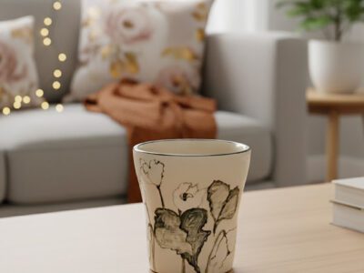 'Prizegarden' beaker vase - handmade ceramic