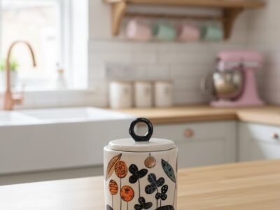 'Over the Hills' Keepsake Pot - handmade ceramic