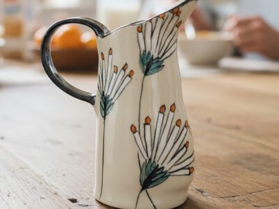 'West winds' jug - handmade ceramic