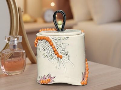 'New Life' keepsake box - handmade ceramic