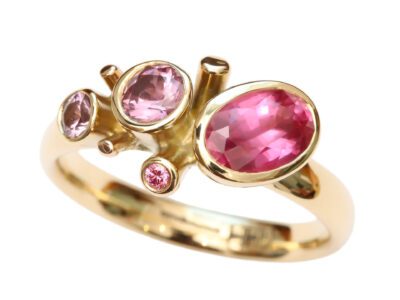 Pink Sapphire Cascade Showstopper