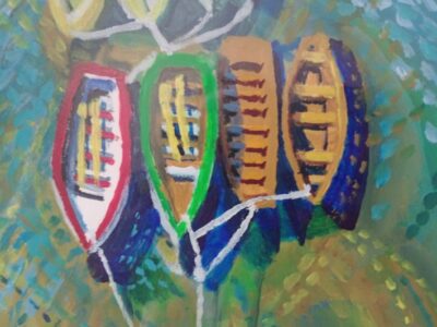 Boats Next to Richmond Bridge