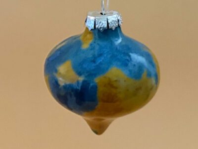Amber drop Christmas tree ornament