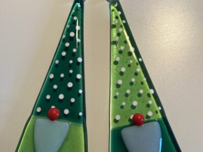 Glass Christmas Gnome decoration