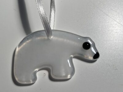Mini Polar Bear Christmas Decoration