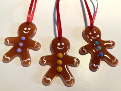 Small Glass Gingerbread Man