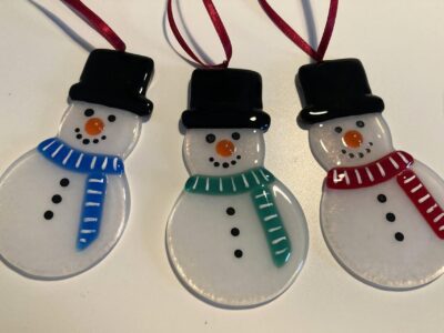 Glass Snowman